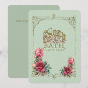 SOAP & BATH ~ Invitation / Carte d'événement