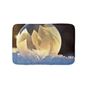 Soap Bubble on Snow Bath Mat