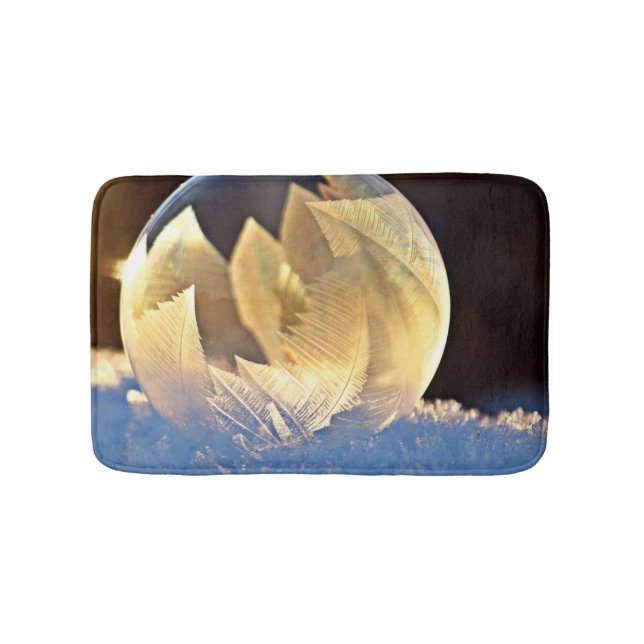 Soap Bubble on Snow Bath Mat (Front)