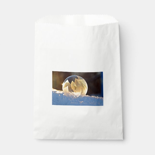 Soap Bubble on Snow Favour Bag (Front)