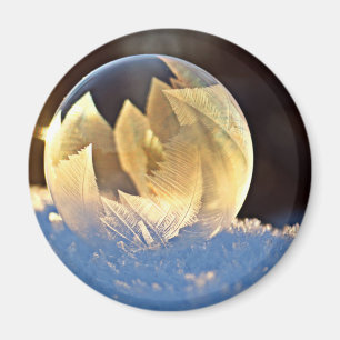 Soap Bubble on Snow Magnet