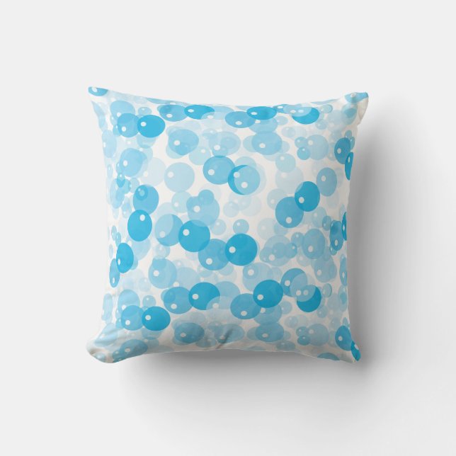 Soap bubble throw pillow (Front)