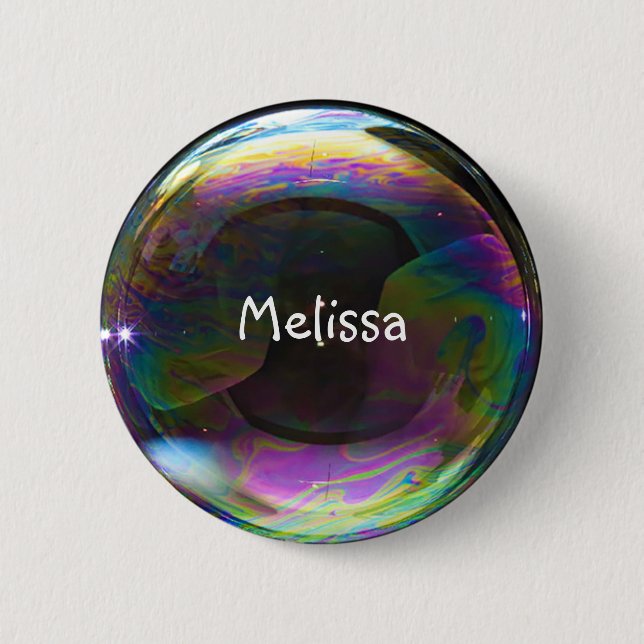 Soap Bubble with Name 2 Inch Round Button (Front)