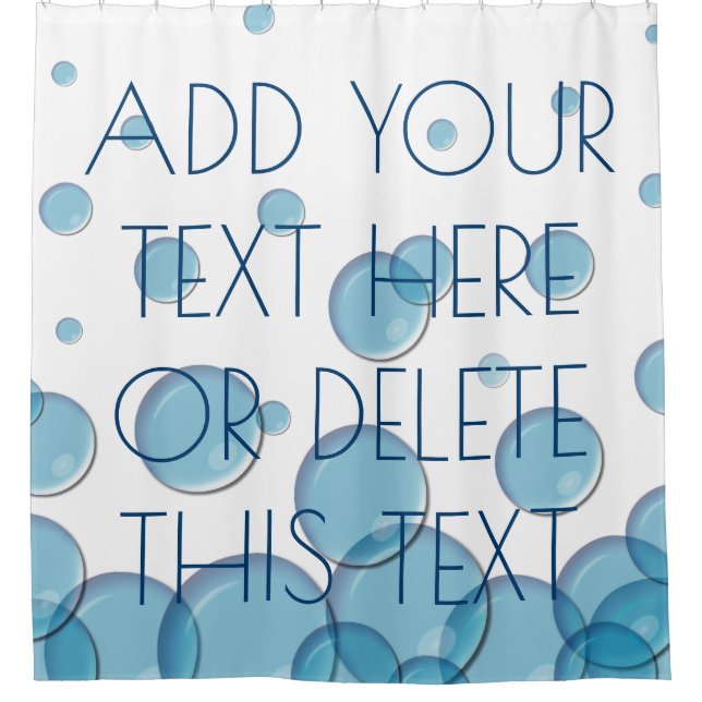 Soap Bubbles And Your Text (Front)
