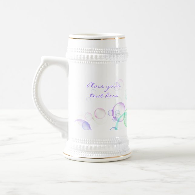 Soap Bubbles Beer Stein (Left)
