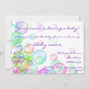 Soap Bubbles Invitation
