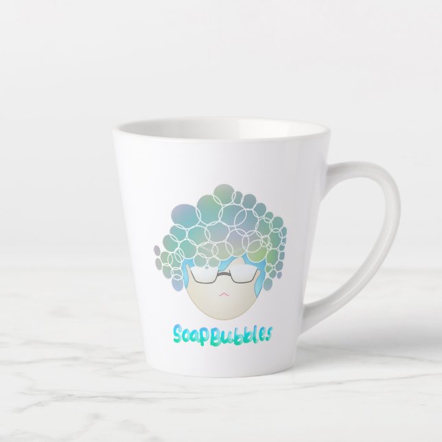 Soap Bubbles Latte Mug (Right)