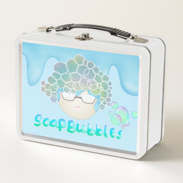 Soap Bubbles Metal Lunch Box (Front)