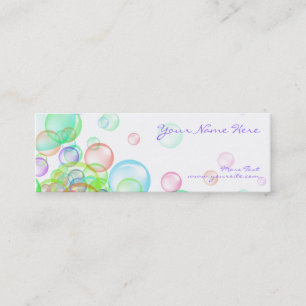 Soap Bubbles Mini Business Card