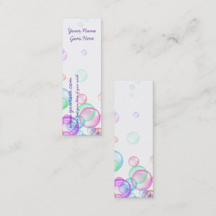 Soap Bubbles Mini Business Card