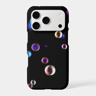 Soap Bubbles on Black 