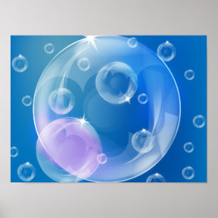 Soap bubbles poster