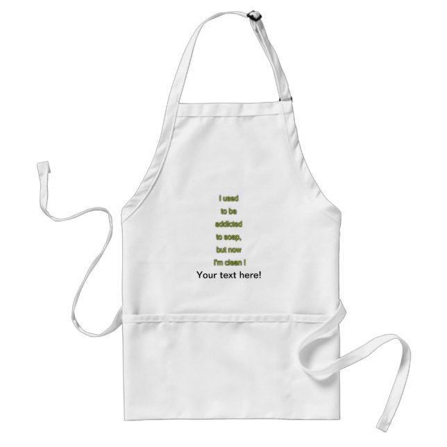 Soap funny text standard apron (Front)