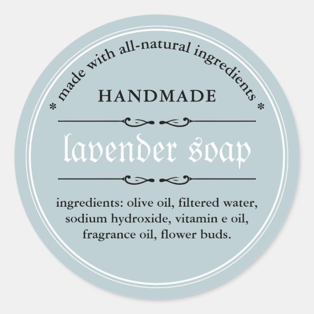 Soap Label Packaging Design (Front)