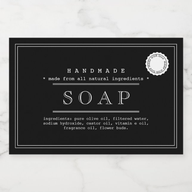 Soap Label Packaging Design (Single Label)