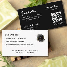 Soap making Ingredient | Care Card Order Insert