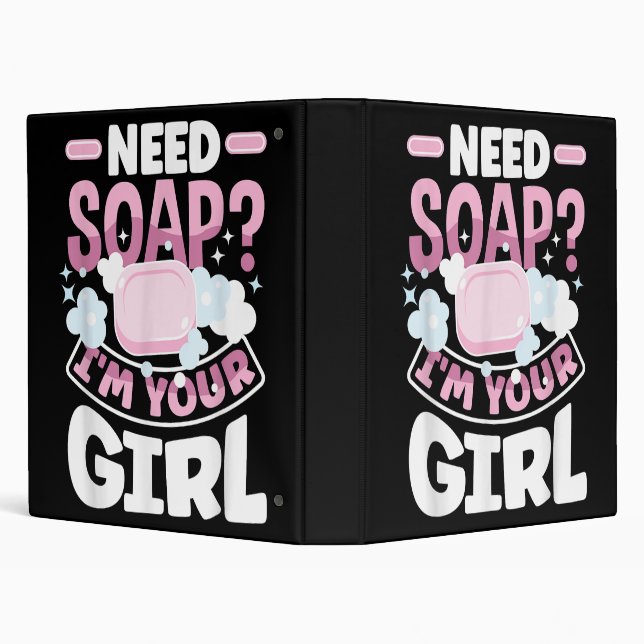 Soap Making Soap Maker Funny Binder (Background)