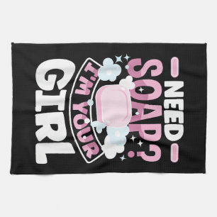 Soap Making Soap Maker Funny Kitchen Towel
