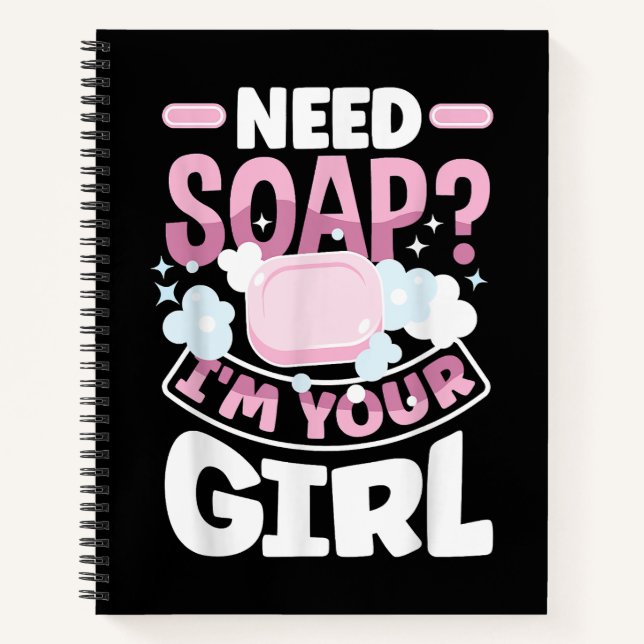 Soap Making Soap Maker Funny Notebook (Front)