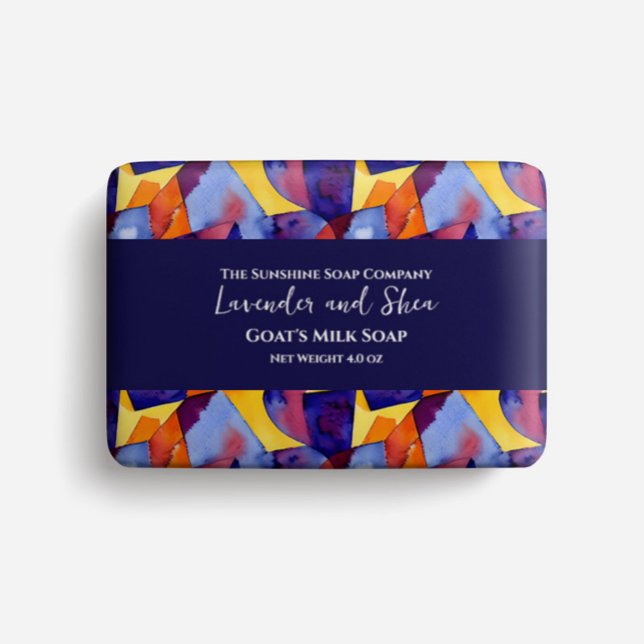 Soap Packaging Paper - Blue and Orange abstract (Creator Uploaded)