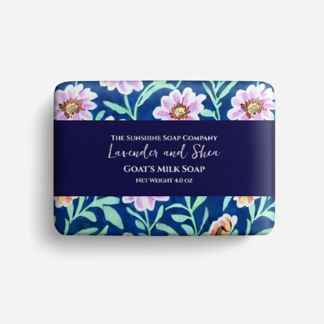 Soap Packaging Paper - lilac and beige flowers (Creator Uploaded)