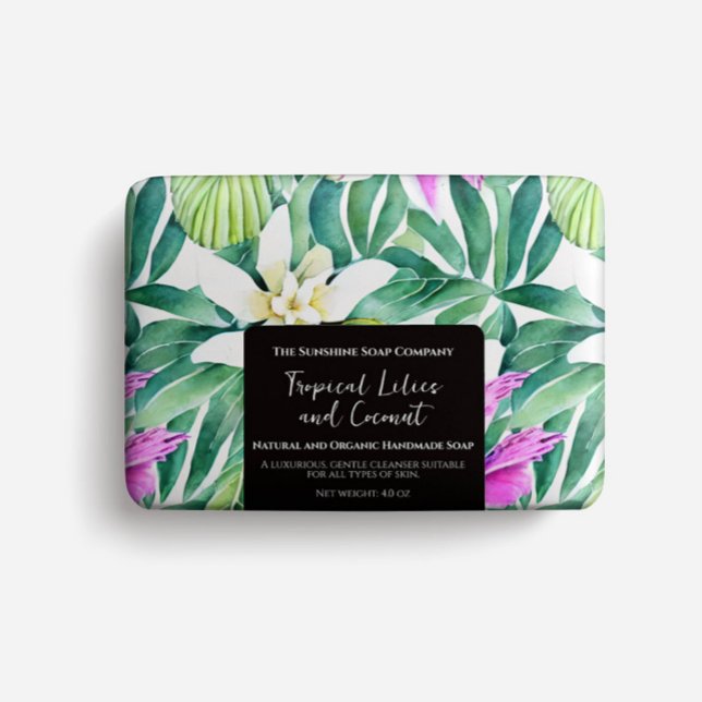 Soap Packaging Paper - tropical flowers (Creator Uploaded)