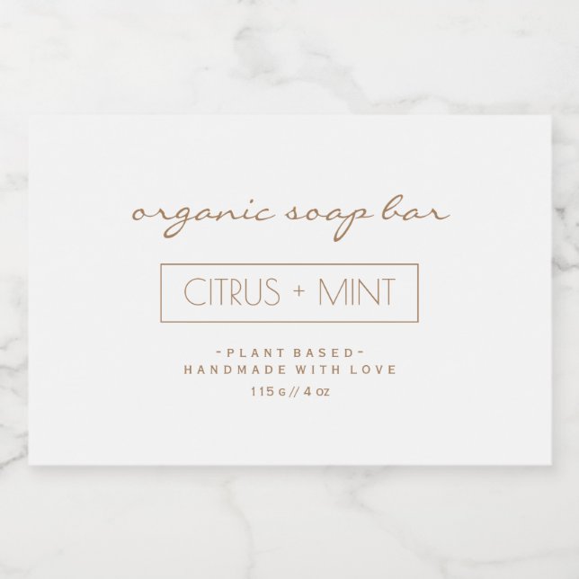 Soap Product Label Design (Single Label)