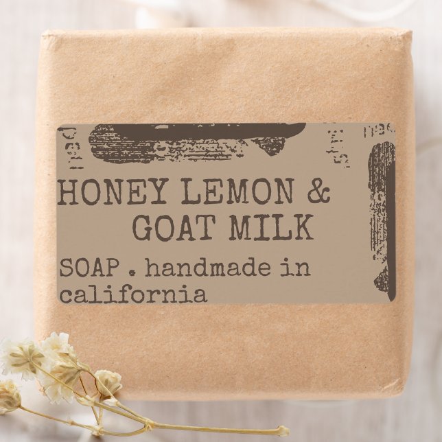 Soap Product Packaging Modern Stylish Rustic Font (Creator Uploaded)