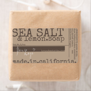 Soap Product Packaging Stylish Messy Logo Template