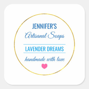 SOAP SCENT BIZ TEMPLATE SQUARE STICKER