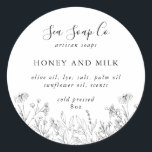 Soap Stickers<br><div class="desc">This design was made with simplicity and elegance in mind. The modern minimal design can be used with various packaging styles and soap wrappers. It catches the eye and conveys a clear brand and message. Customize this design with your details and use for all your soap needs.</div>