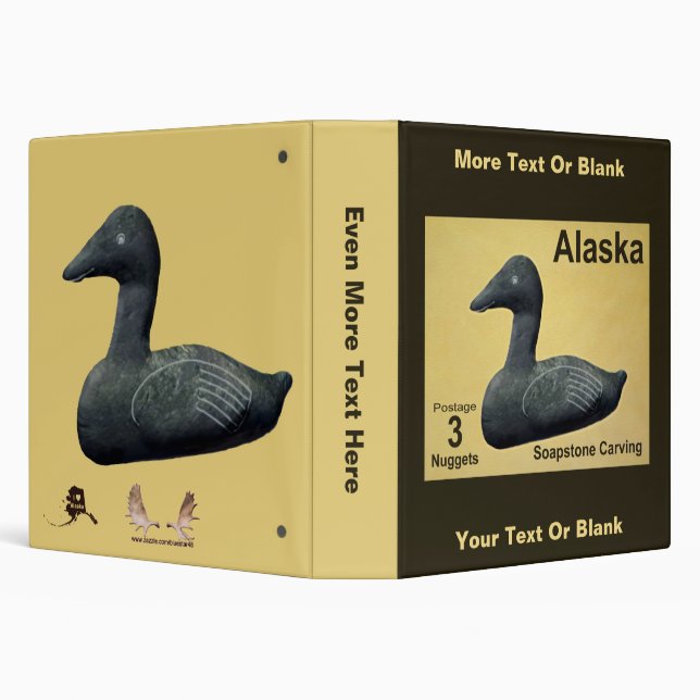 Soapstone Eider - Alaska Postage Binder (Background)