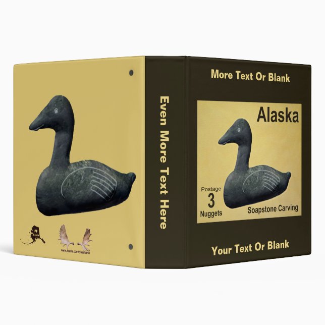 Soapstone Eider - Alaska Postage Binder (Background)