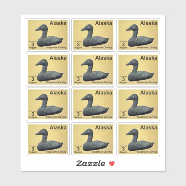 Soapstone Eider Sticker (Sheet)