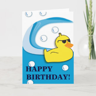 Soapy Duck - Birthday Card