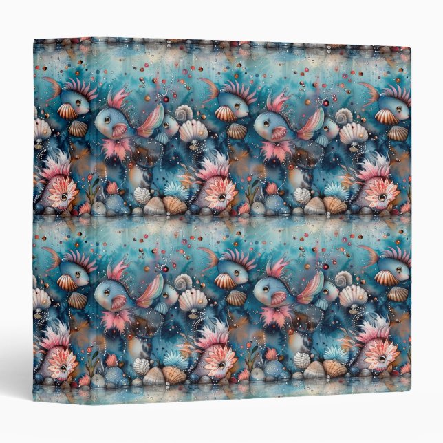 Soapy sea funny fish inhabitants binder (Front/Spine)