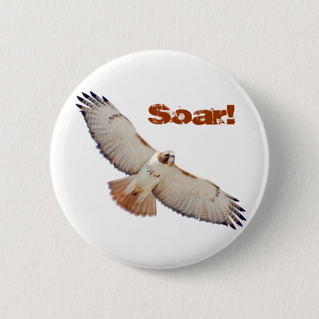 Soar 2 Inch Round Button (Front)