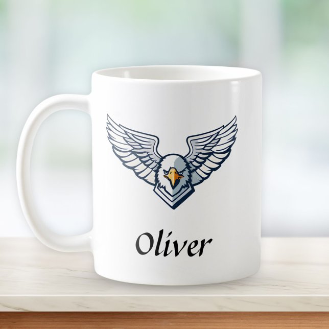 Soar Above The Rest - Eagle Wings Personalized Coffee Mug (Creator Uploaded)
