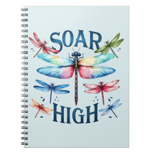 Soar High - Artistic Dragonfly Notebook