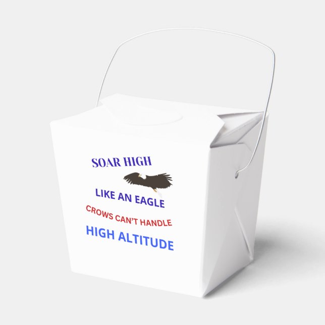 Soar High Like an Eagle  Favor Box (Front Side)