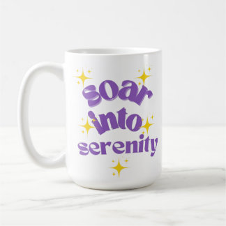 soar into serenity design coffee mug