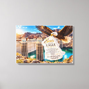 Soar Like an Eagle Isaiah 40:31 Christian Faith Ca Canvas Print