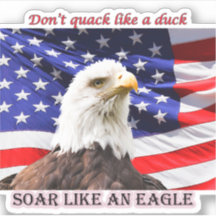 Soar Like An Eagle Patriotic Vinyl Sticker