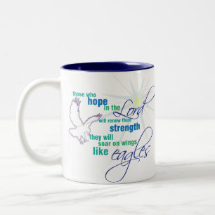 Soar on Wings Christian Scripture coffee mug