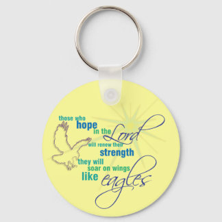 Soar on Wings Christian Scripture keychain