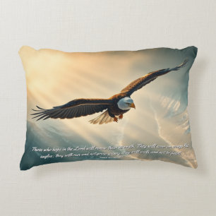 Soar on wings like eagles accent pillow