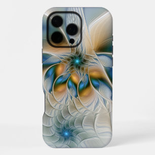 Soaring, Abstract Fantasy Fractal Art With Blue iPhone 16 Pro Max Case