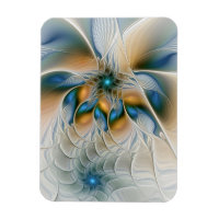 Soaring, Abstract Fantasy Fractal Art With Blue