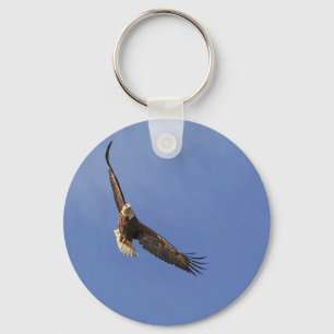 Soaring Bald Eagle Keychain