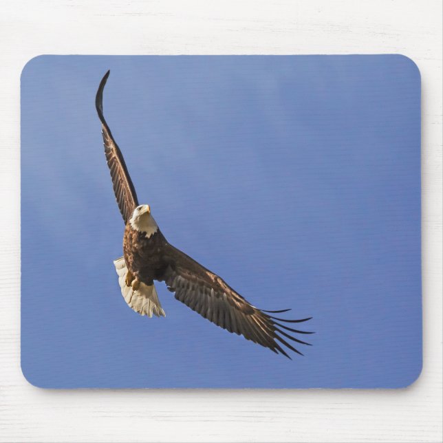 Soaring Bald Eagle Mouse Pad (Front)